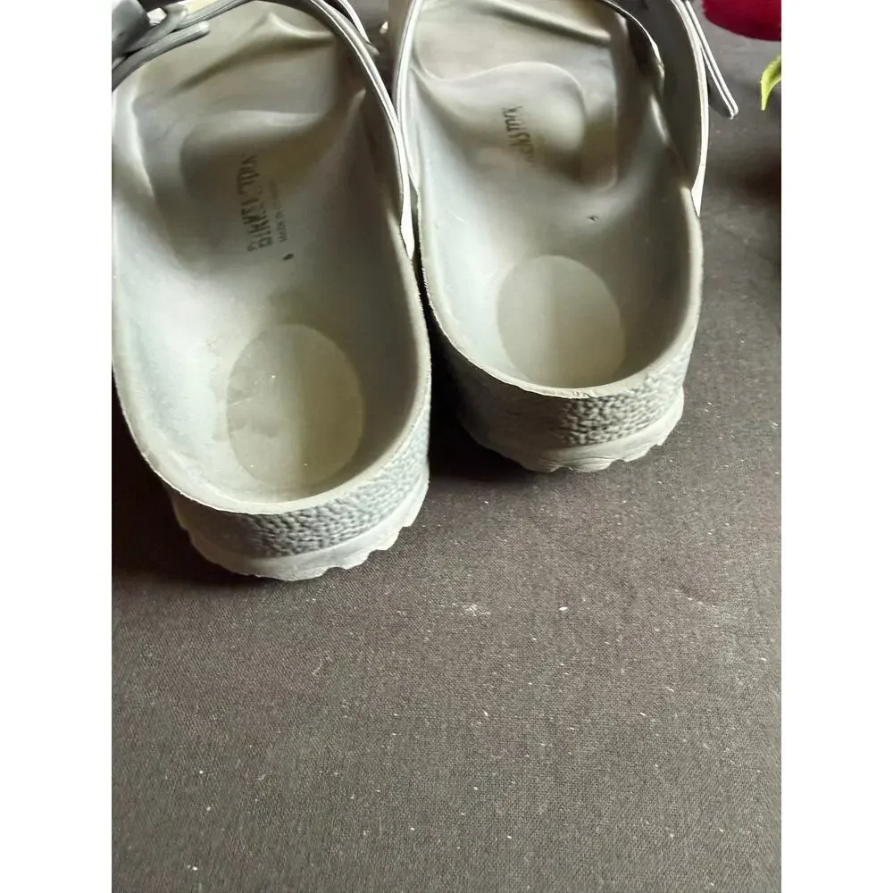 Birkenstock Arizona EVA Sandals Metallic Silver Size 41